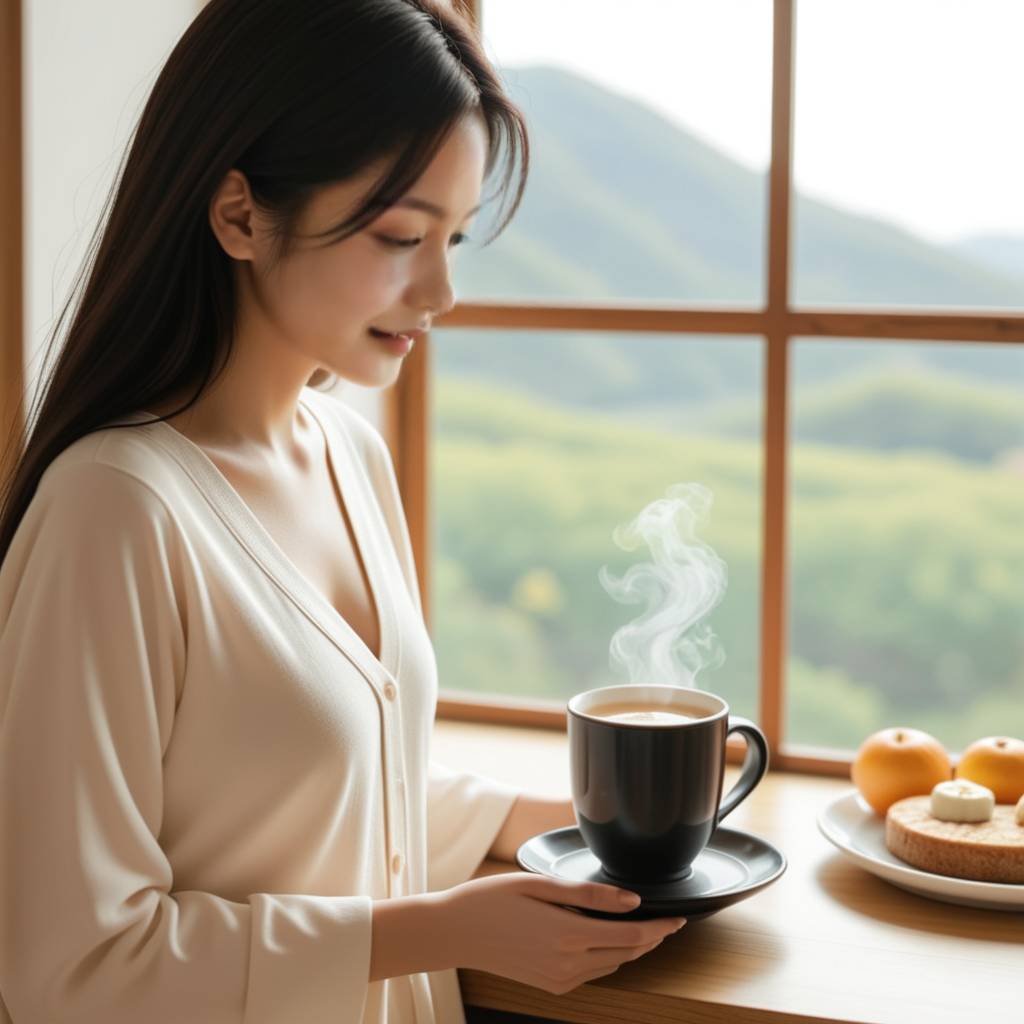 一对情侣隔着屏幕视频通话，女生面带微笑，眼神充满爱意，背景是温暖的家居环境，暗示着甜蜜的思念和期待